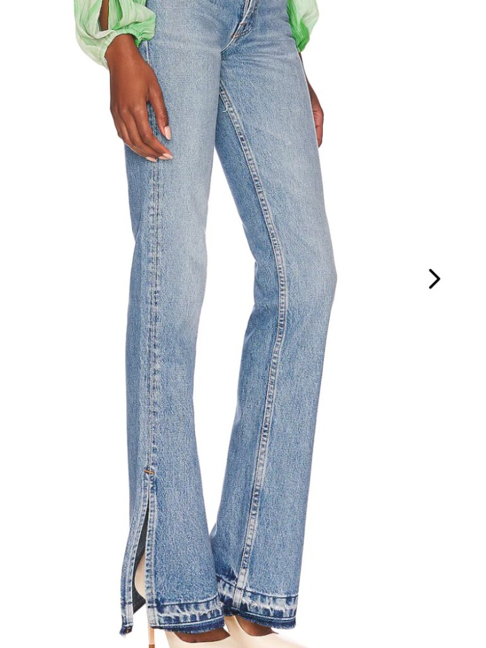 EB Denim Unraveled Two Newport Jeans Size 26 NWT High Rise Straight Split Hem